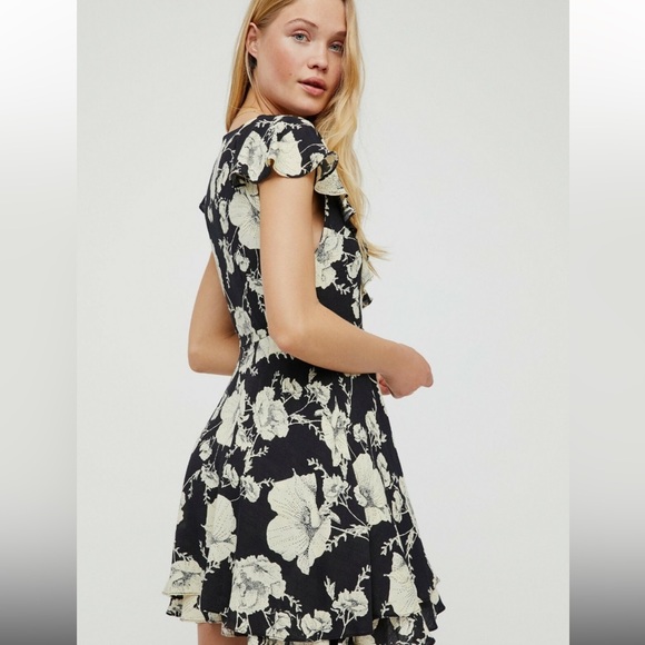 Free People French Quarter Mini Wrap Dress - Picture 9 of 11